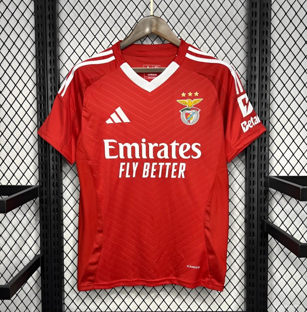 Camiseta de fútbol SL Benfica 2024/25 LOCAL MANGA CORTA VERSION FAN